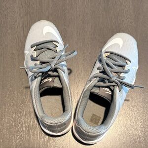 Nike youth Light Gray softball cleats